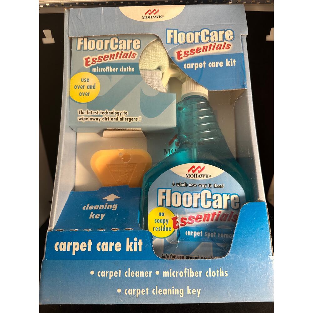 NOS Mohawk Floor Care Essentials Carpet Care Kit; Cleaner